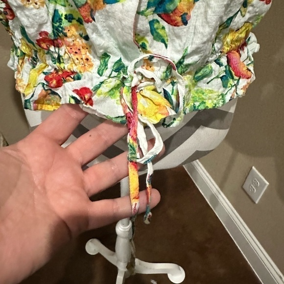 LAUREN CONRAD Cropped Fruit Top with drawstring - Picture 6 of 7